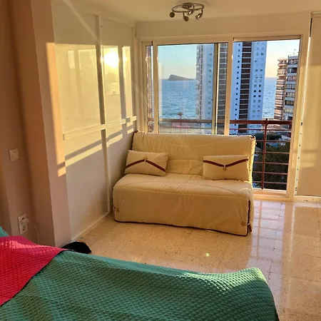 아파트 Grosse Mit Grosser Terrasse An Der Costa Blanca - 250 M Vom 베니돔